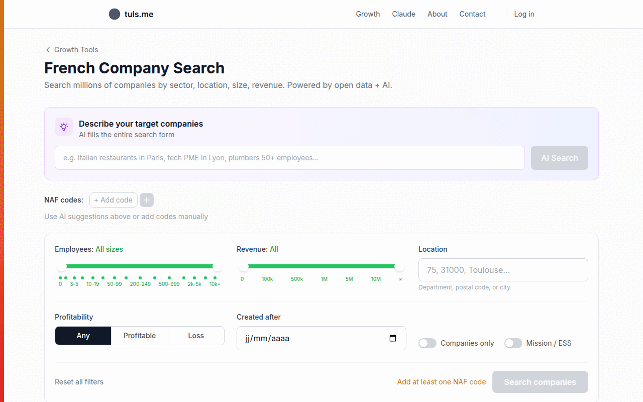 Demo: searching for unprofitable fast-food restaurants in Marseille